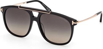 Tom Ford Ft 1306 01B Zonnebrillen - unisex - Zonnebrillen - Zwart - 58 MM - Accessoires