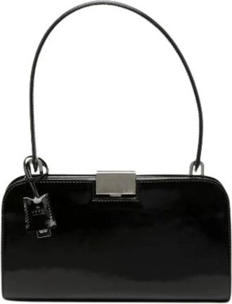 Gucci Pre-owned Handbags, female, Black, Size: ONE SIZE Pre-owned Patent Leather Handbag