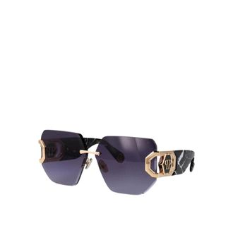 Philipp Plein Sunglasses, female, Blue, ONE SIZE, Marble Effect Sunglasses