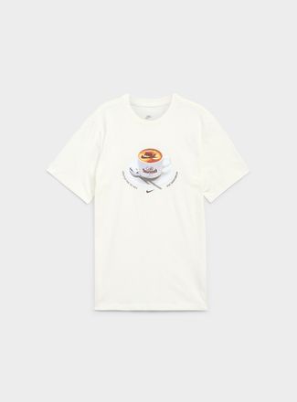 Nike Mens Caf&eacute; Swoosh graphic T-shirt