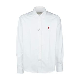 Ami Overhemden, Heren, Wit, 2Xl, Katoen, Ami de Coeur Button-Down Overhemd