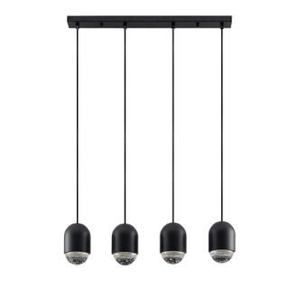 Lucande L&aacute;mpara Colgante amielle En Negro De Metal - Lucande