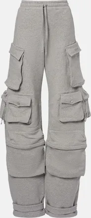 The Attico Pantaloni cargo in jersey di cotone