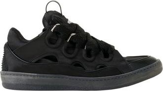 Lanvin Curb Sneakers In Satin in Black at Nordstrom, Size 45 Eu
