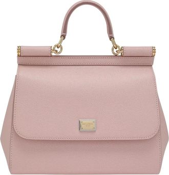 Dolce & Gabbana Handbags, female, Pink, Size: ONE SIZE Sicily Grande