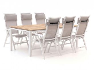Bellagio la vita attrattiva Bellagio Lugo/Linosa 240cm dining tuinset 7-delig verstelbaar