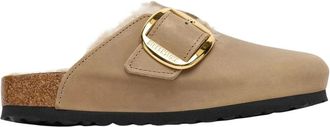 Birkenstock Shearl Tabak Bruine Klompen - Heren - Slip ons - Beige - 42 EU - Su&egrave;de - Schoenen