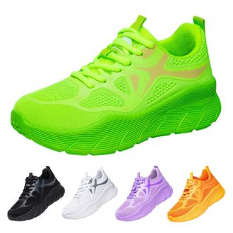 Generic St. Patricks Day Shoes for Women Fashion Lightweight Breathable Orthotic Wedge Walking Sneakers Arch Support Slip On Platform Gym Running Trainers Ten