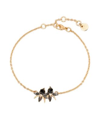 Shaun Leane Diamanten orchidee armband - Goud