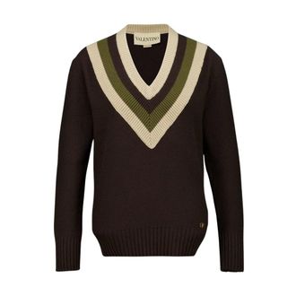 Valentino Garavani Dames, Truien, Bruin, Maat: M Wol