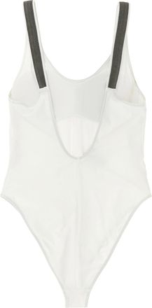 Brunello Cucinelli Womens White Polyamide One-Piece Swimsuit Clothing