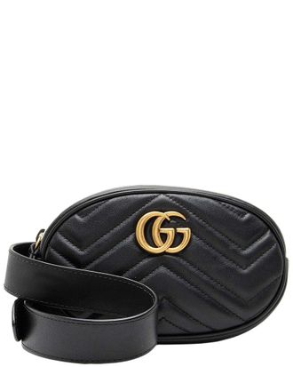 Gucci Matelass&eacute; Gg Marmont Belt Bag (Authentic Pre-Loved)