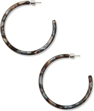 Machete Jewelry Large Hoops in Blue Horn at Nordstrom
