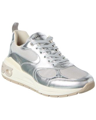 Ferragamo Ferragamo Leather & Mesh Sneaker
