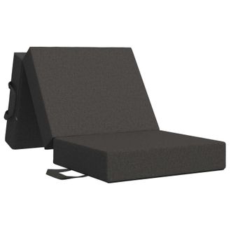 vidaXL Sof&aacute; Cama Plegable 75 X 67 X 45 Cm Gris Oscuro Vidaxl