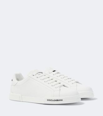 Dolce & Gabbana Logo leather sneakers