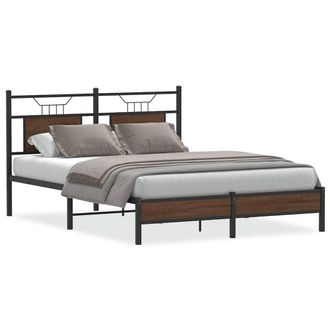 Berkfield Home Bed Frame without Mattress Brown Oak 137x190 cm Engineered Wood