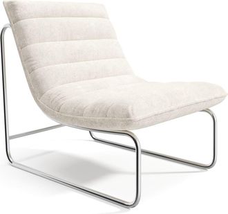 Sia Home Sill&oacute;n de sal&oacute;n terciopelo texturizado crudo