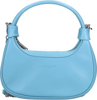 Lancaster Aura Mini Hobo Tas - Dames - Handtassen - Blauw - ONE Size - Leer - Tassen