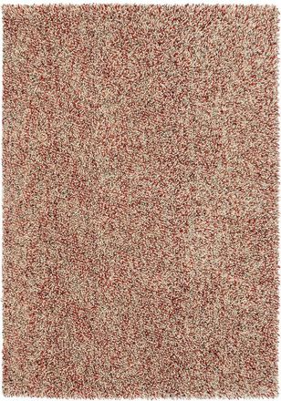 Brink & Campman Hochflor Designer Teppich Pop-Art Rot/Weiss - aus 100% reiner Schurwolle