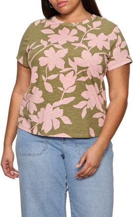Sanctuary The Perfect T-Shirt in Pink Silhouette at Nordstrom, Size 3X