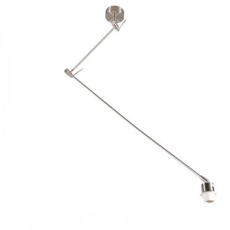 QAZQA Moderno L&aacute;mpara Colgante De Acero Sin Pantalla Regulable - Blitz Acero Redonda /alargada Adecuado Para Led Max. 1 X 60 Watt - Qazqa