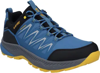 Hi-Tec Stealth Low Mens Blue/Black/Yellow Hiking Boots - Size UK 10