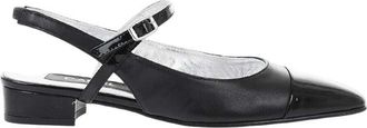 Carel Black Slingback Ballet Flats