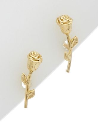 Italian Gold, Inc 14K Italian Gold Rose Bud Earrings