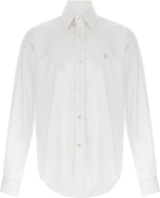 Alexander McQueen Skull Shirt - Heren - Zakelijke Overhemden - Wit - XL - Katoen - Overhemden