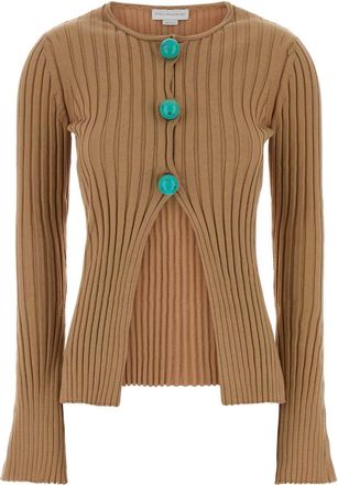 Stella McCartney Stella Mc Cartney Camel Cotton Cardigan