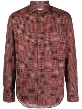 Tintoria Mattei Camicia con stampa - Rosso