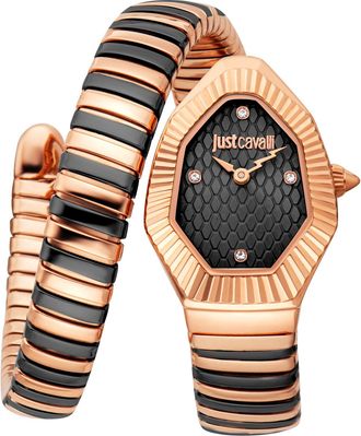 Just Cavalli Womens Snake 316L Stainless Steel Watch