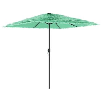 Berkfield Home Garden Parasol with Steel Pole Green 248x248x248 cm | Size: 248 x 248 x 248 cm