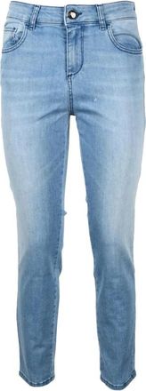 Semicouture Stijlvolle jeans met katoen en elastaan - Dames - Slim Fit Jeans - Blauw - W28 - Katoen - Jeans