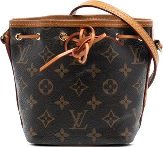 Louis Vuitton Pre-owned Bucket Bags, female, Brown, Size: ONE SIZE Pre-owned Drawstring Bucket Bag