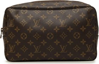 Louis Vuitton Monogram Brown Pvc Clutch Bag (Pre-Owned)