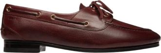 Bally Bruin Leren Mocassin Schoenen - Dames - Bootschoenen - Bruin - 37 EU - Leer - Schoenen