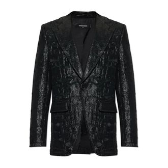 Dsquared2 Blazers, male, Black, Size: XL Shimmering Blazer