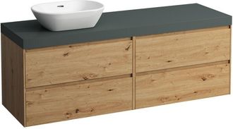 Laufen Lani Encimera De Lavabo Gris Tr&aacute;fico Incl. Mueble Bajo, 1 - Laufen