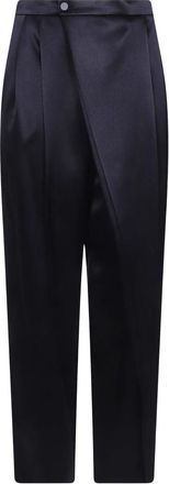 Alberta Ferretti Broek - Dames - Wijde Broeken - Zwart - M - Broeken