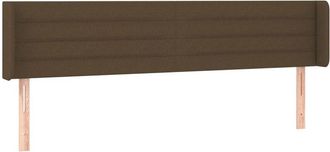 vidaXL Cabecero De Tela Gris Oscuro 183x16x78/88 Cm Vidaxl