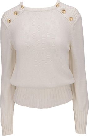Isaia Womens White Cardigan