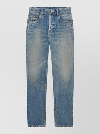 Saint Laurent cropped slim-fit straight trousers