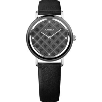 Jowissa An Wy Watch - Dames - Horloges - Zwart - ONE Size - Leer - Accessoires