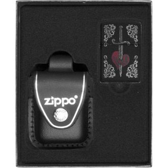 OEM Juego De Encendedores Zippo Con Forma De Coraz&oacute;n, Daga Y Tatuaje, Regalo N.&ordm; 3