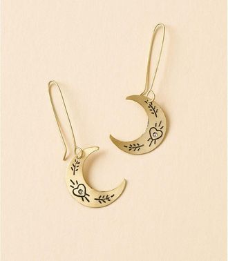 Matr Boomie Ruchi Crescent Moon Dangle Earrings in Gold at Nordstrom