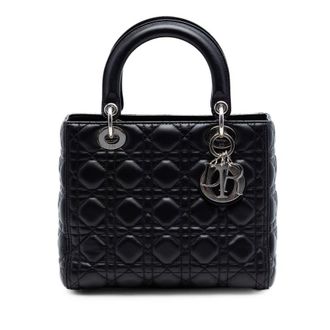 Dior Pre-owned Dior Medium Lambskin Cannage Lady Dior Ladies O4MY4W14BIZCIWEE