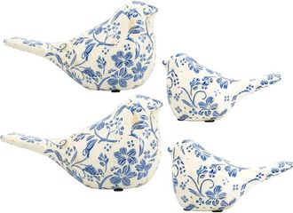 A&B Home Set Of 4 Birds Figurine D&eacute;cor