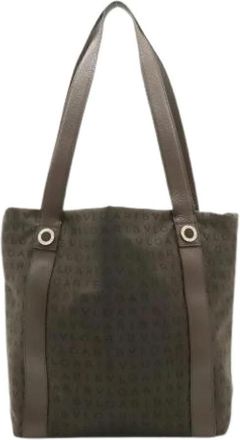 Bulgari Pre-owned Logomania Tote Bag - Dames - Vintage Shopper - Bruin - ONE Size - Leer - Vintage